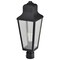 Nuvo Lawrence - 1 Light Post Top - Matte Black with Clear Seeded Glass 60/8134 - alternate 6